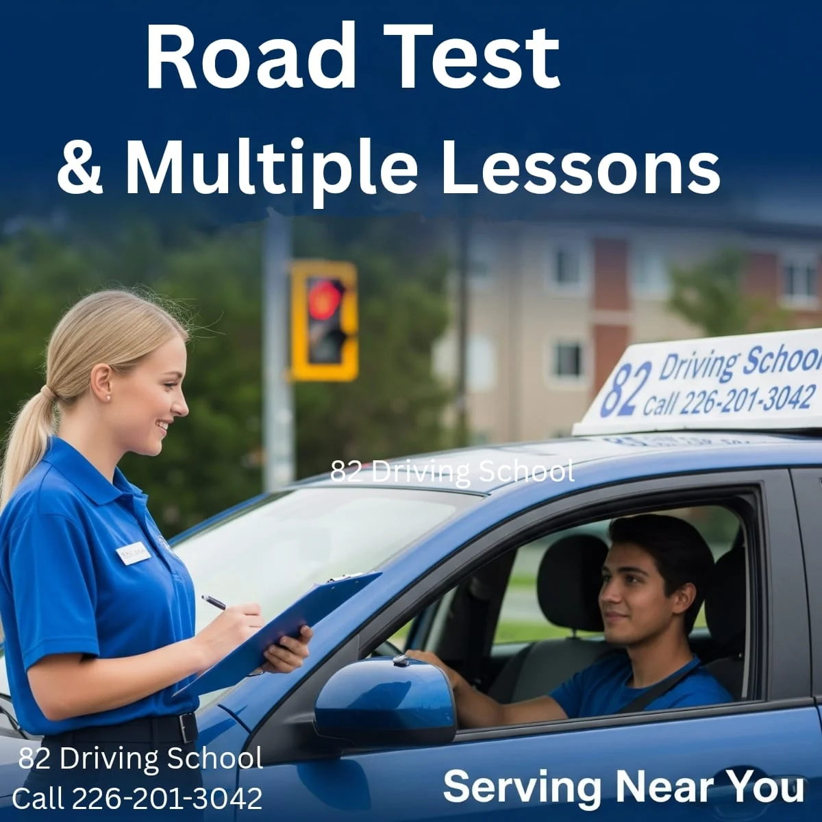 Road test with multiple lessons package